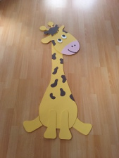 Zittende giraf 127 cm